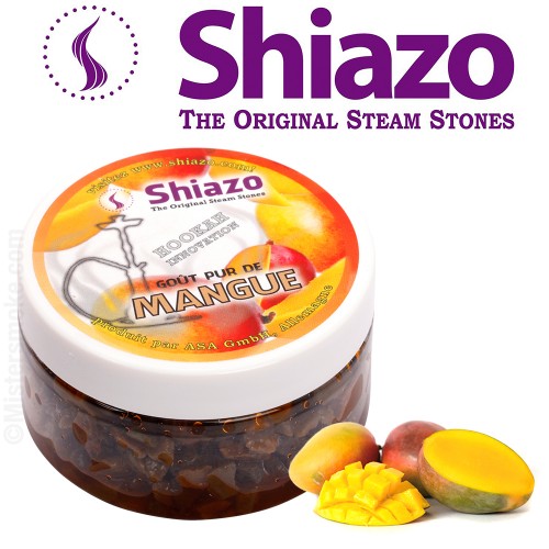 Recipient cu arome pentru narghilea Shiazo Mango fara tutun si nicotina cu aroma de mango
